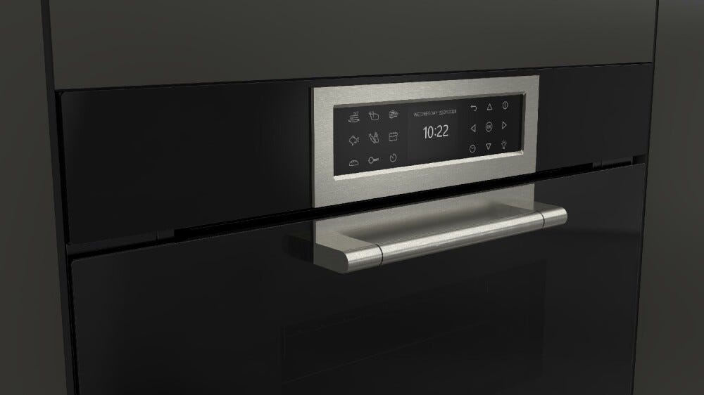 Fulgor FCLSO 7510 TEM BK CLUSTER CONCEPT 75 Forno elettrico combinato a vapore cm. 75 h. 45 - vetro nero