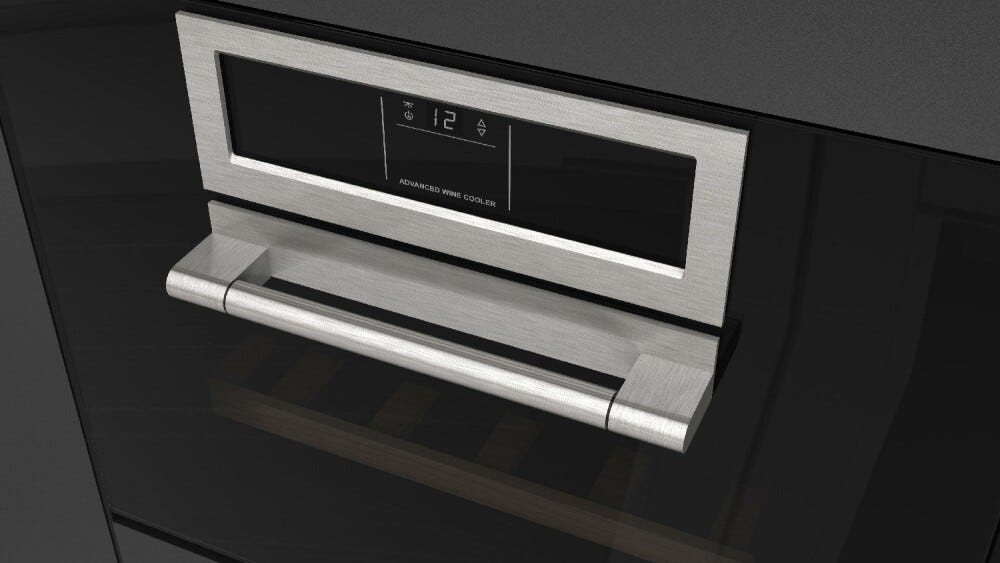 Fulgor FCLWC 4500 TC FO BK CLUSTER CONCEPT Cantina vino da incasso cm. 60 h. 45 - 22 bottiglie - vetro nero