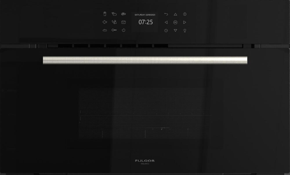 Fulgor FCMO 7510 TEM BK PLANO Forno microonde combinato da incasso cm. 75 h. 45 - vetro nero