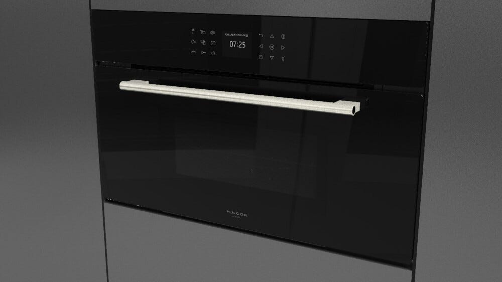 Fulgor FCMO 7510 TEM BK PLANO Forno microonde combinato da incasso cm. 75 h. 45 - vetro nero
