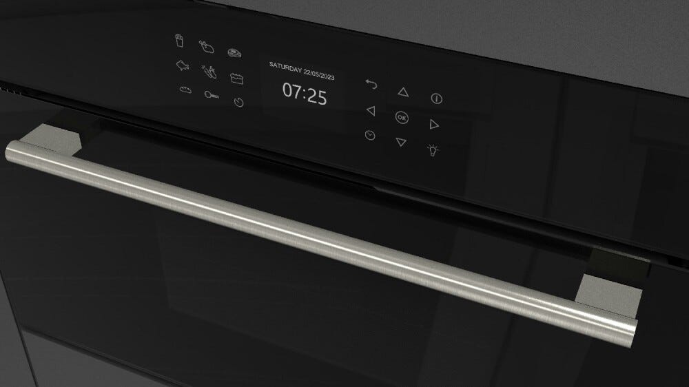 Fulgor FCMO 7510 TEM BK PLANO Forno microonde combinato da incasso cm. 75 h. 45 - vetro nero
