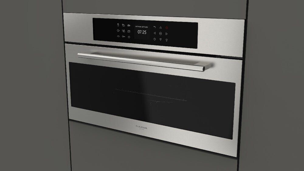 Fulgor FCMO 7510 TEM X Plano Forno microonde combinato da incasso cm. 75 h. 45 - inox