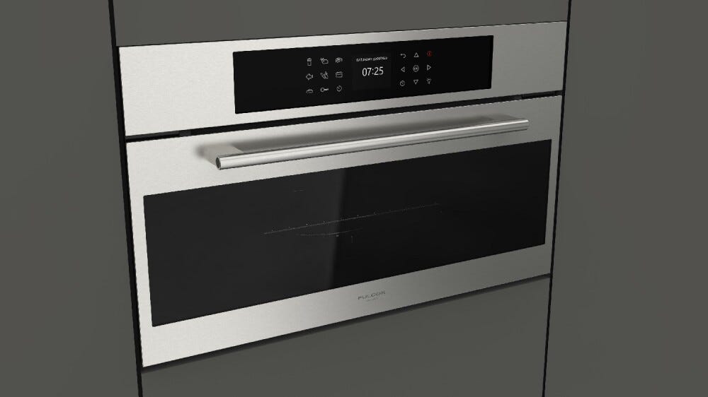 Fulgor FCMO 7510 TEM X Plano Forno microonde combinato da incasso cm. 75 h. 45 - inox