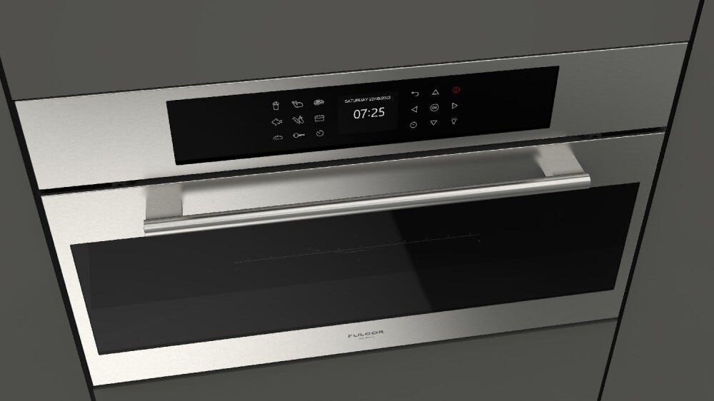 Fulgor FCMO 7510 TEM X Plano Forno microonde combinato da incasso cm. 75 h. 45 - inox