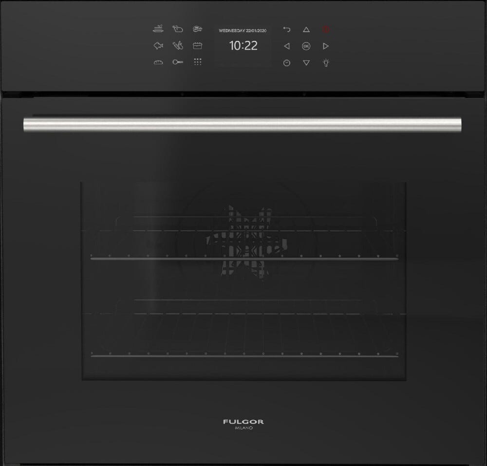 Fulgor FCPO 6215 P TEM BK Plano Forno elettrico pirolitico cm. 60 - vetro nero