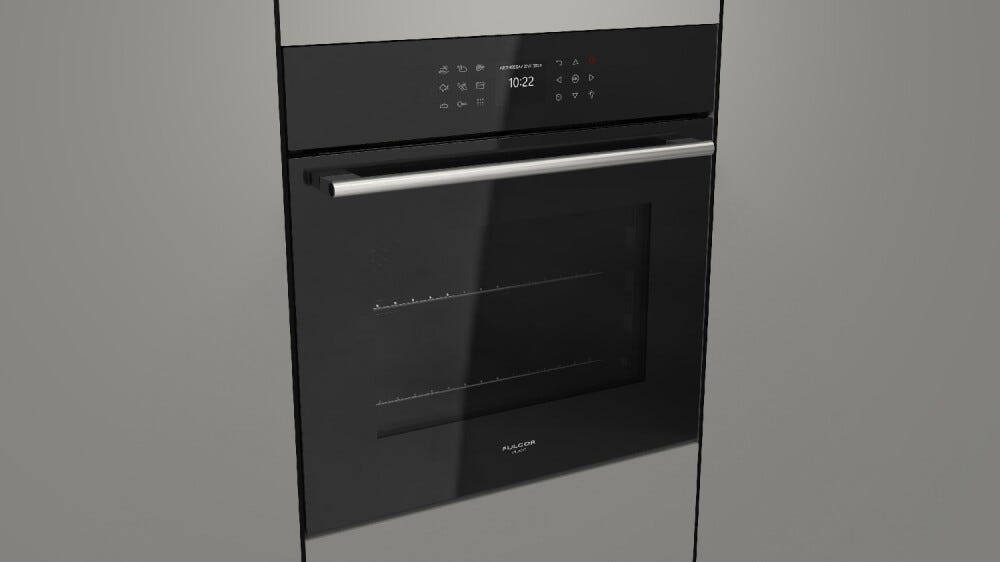 Fulgor FCPO 6215 P TEM BK Plano Forno elettrico pirolitico cm. 60 - vetro nero