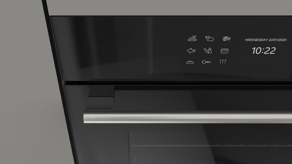 Fulgor FCPO 6215 P TEM BK Plano Forno elettrico pirolitico cm. 60 - vetro nero