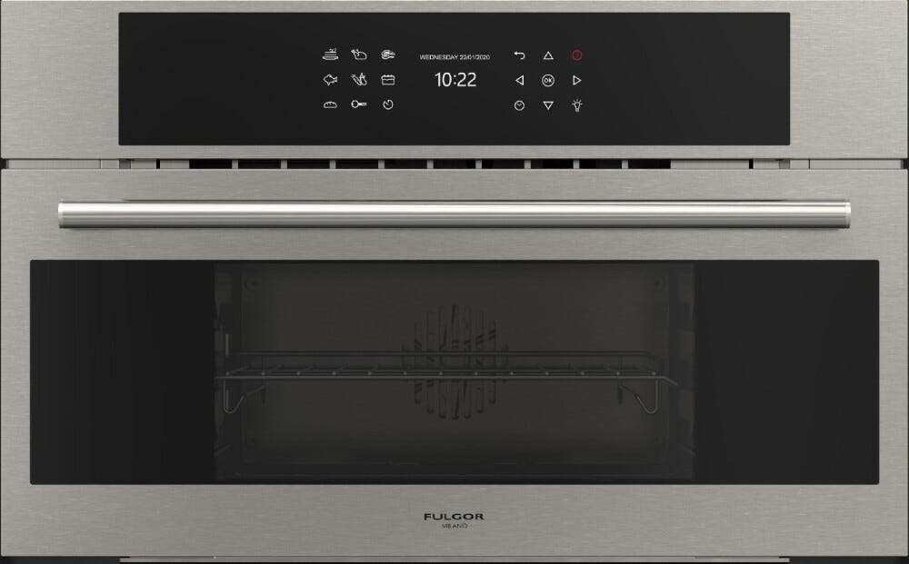 Fulgor FCSO 310 TEM X Plano in grande Forno combinato a vapore cm. 75 h. 47 - inox