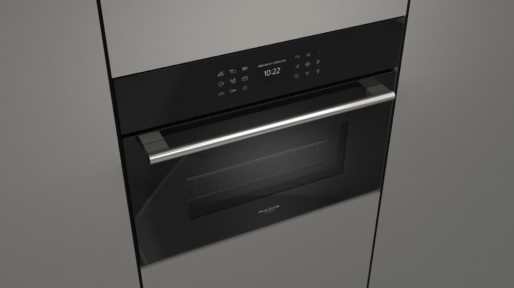 Fulgor FCSO 4510 TEM BK PLANO 45 Forno combinato a vapore cm. 60 h. 45 - vetro nero