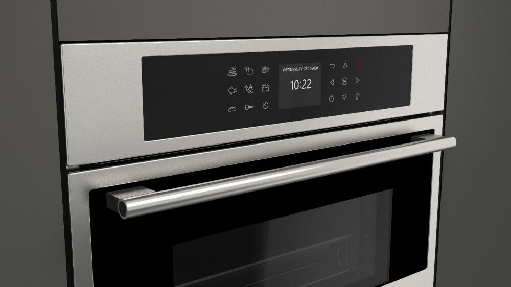Fulgor 45 COMBISET VAPORE PLANO 45 Forno combinato a vapore cm. 60 h. 45 - inox