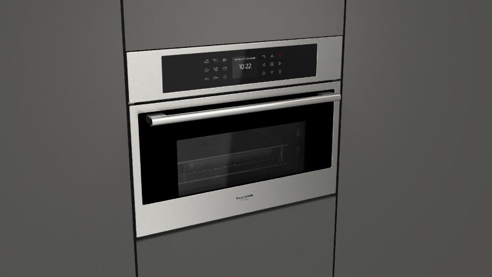 Fulgor 45 COMBISET VAPORE PLANO 45 Forno combinato a vapore cm. 60 h. 45 - inox