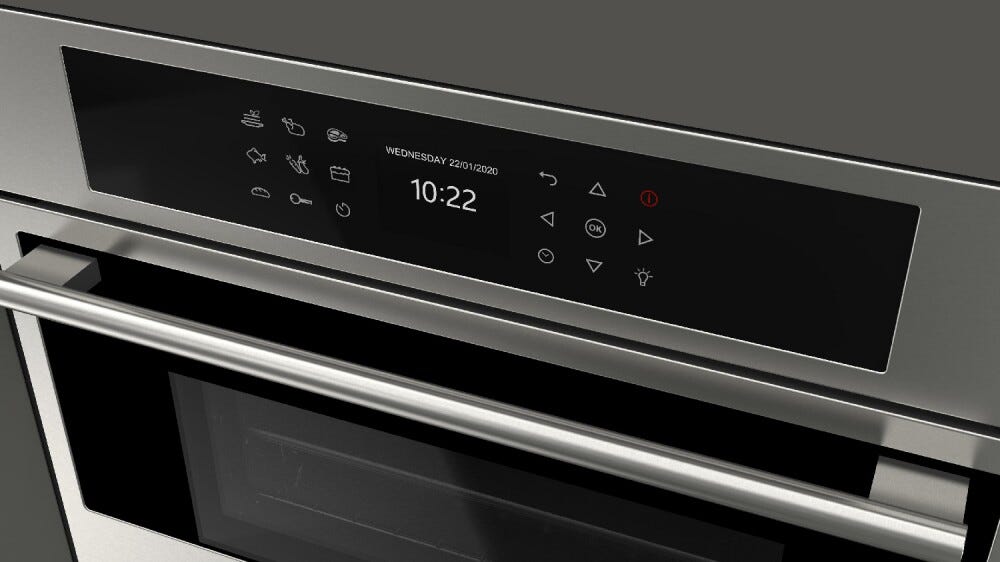 Fulgor 45 COMBISET VAPORE PLANO 45 Forno combinato a vapore cm. 60 h. 45 - inox
