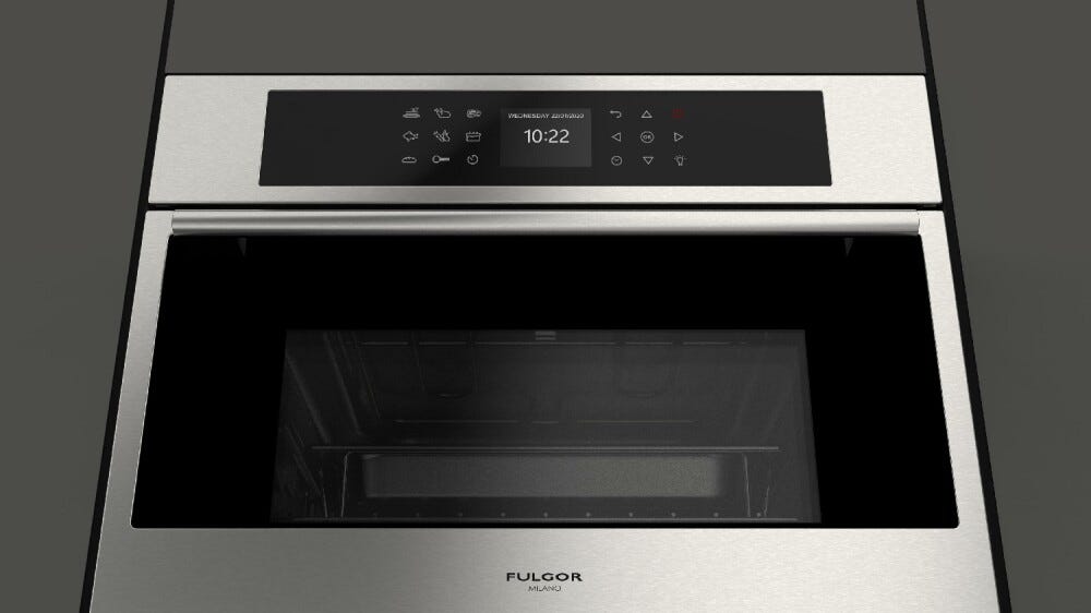 Fulgor 45 COMBISET VAPORE PLANO 45 Forno combinato a vapore cm. 60 h. 45 - inox