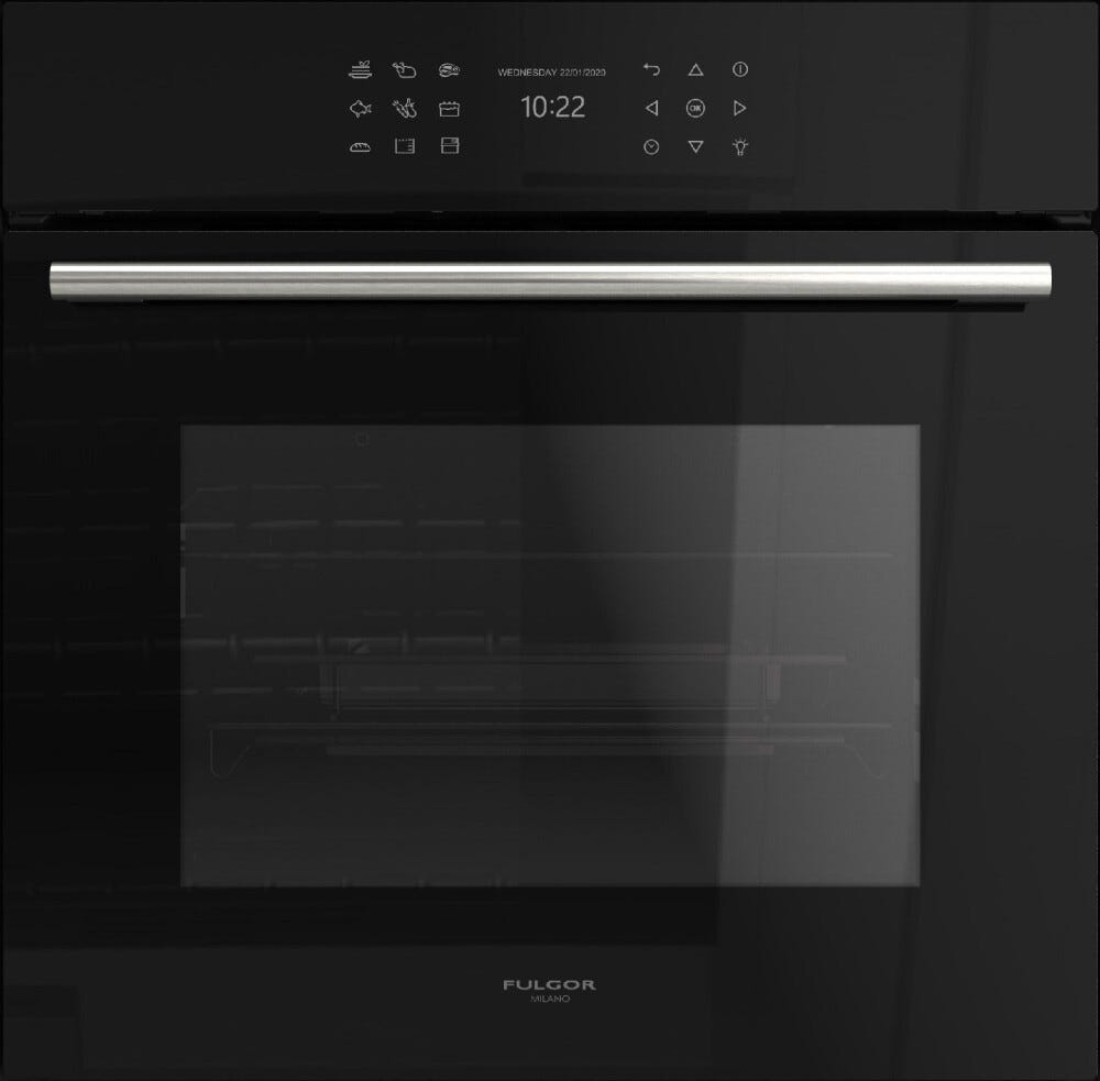 Fulgor ATMOS PLANO 60 Forno combinato a vapore cm. 60 - vetro nero
