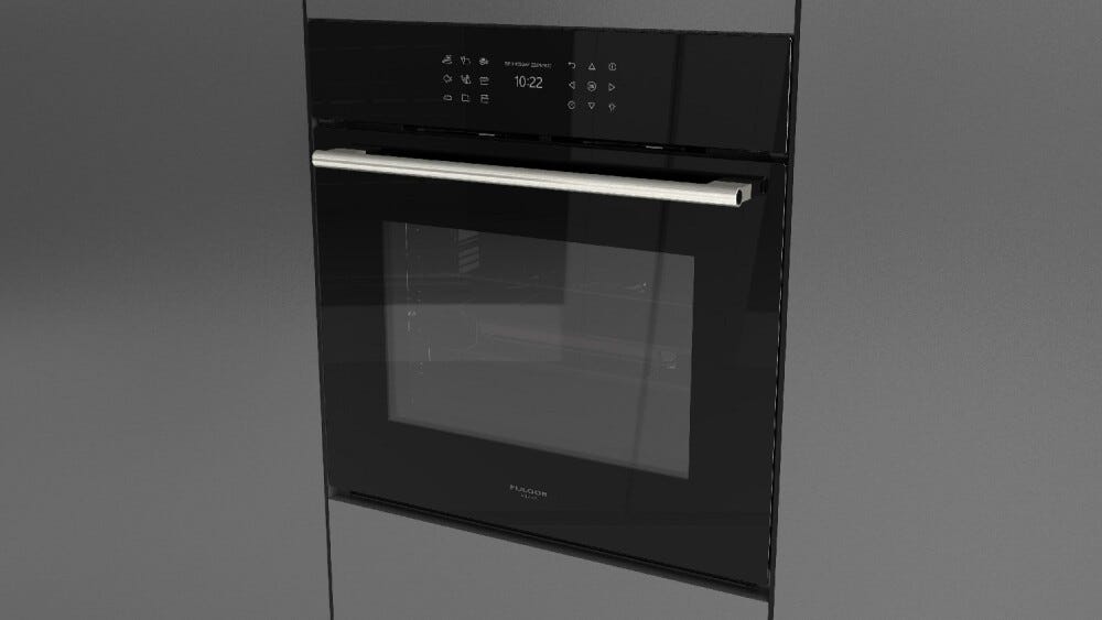 Fulgor ATMOS PLANO 60 Forno combinato a vapore cm. 60 - vetro nero