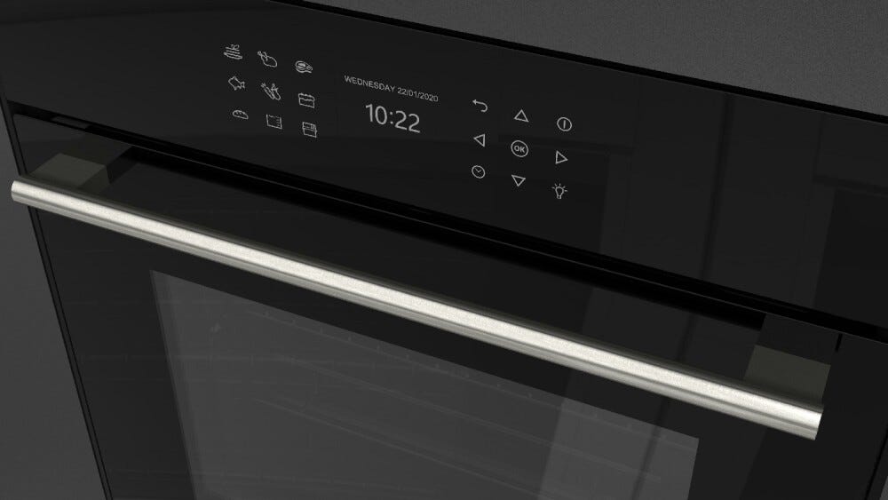Fulgor ATMOS PLANO 60 Forno combinato a vapore cm. 60 - vetro nero
