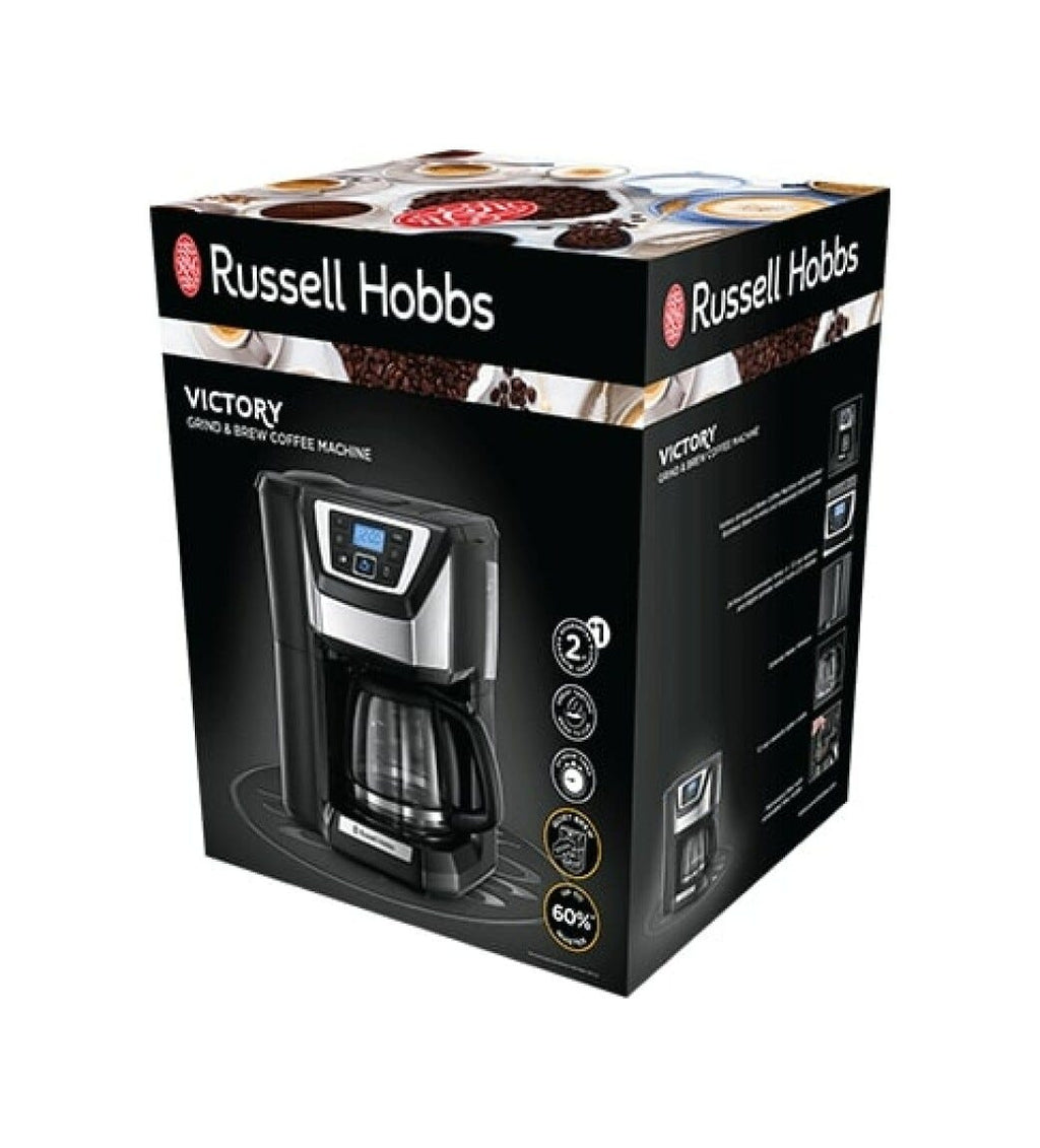 Russell Hobbs Caffettiera Victory Grind & Brew Macchina per caffè americano - nero