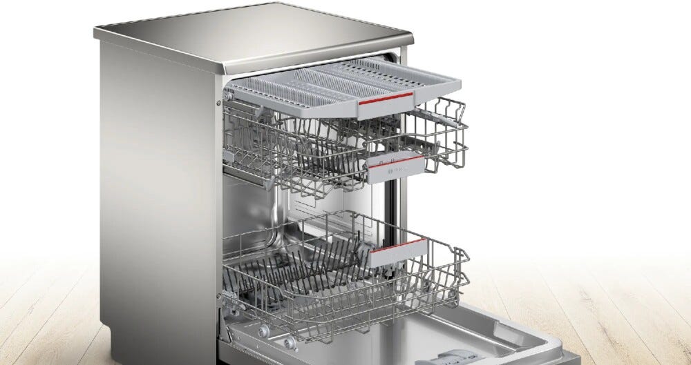 Bosch SMS4EMI06E Serie 4 Lavastoviglie a libera installazione cm. 60 - 14 coperti - inox
