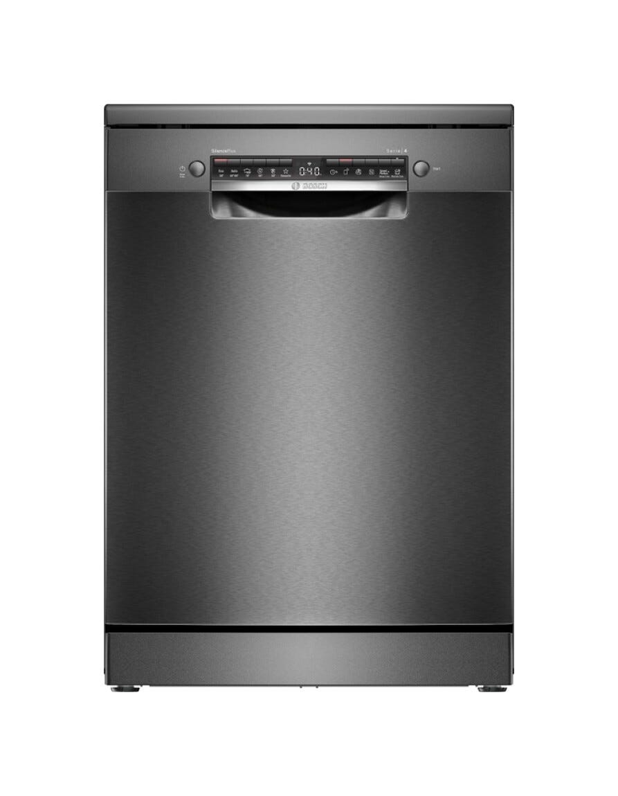 Bosch SMS4EMC06E Serie 4 Lavastoviglie a libera installazione cm. 60 - 14 coperti - inox nero
