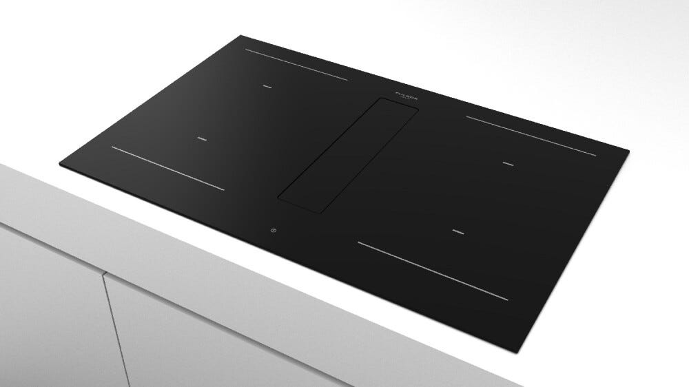 Fulgor FHH 800 ID TC BK Aria+ Piano cottura a induzione con cappa integrata cm. 80 - vetroceramica nero
