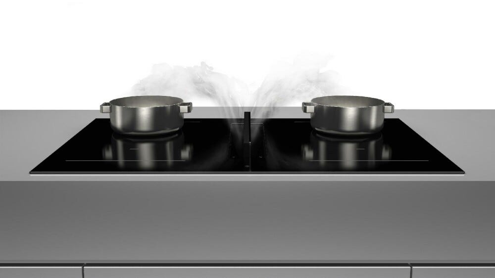 Fulgor FHH 800 ID TC BK Aria+ Piano cottura a induzione con cappa integrata cm. 80 - vetroceramica nero