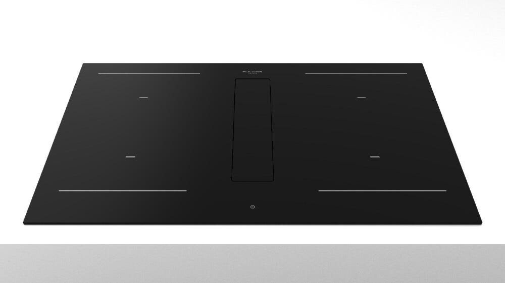 Fulgor FHH 800 ID TC BK Aria+ Piano cottura a induzione con cappa integrata cm. 80 - vetroceramica nero
