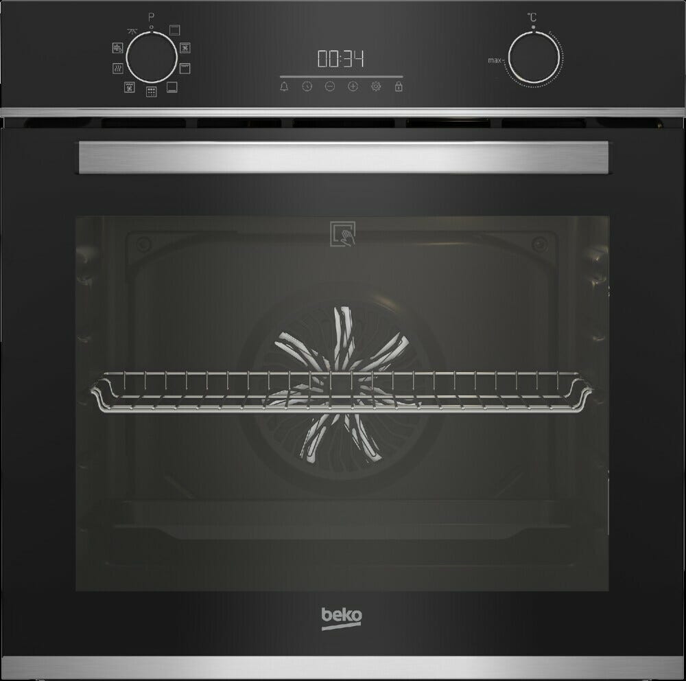 Beko BBIE13301XMP Forno elettrico pirolitico cm. 60 - vetro nero