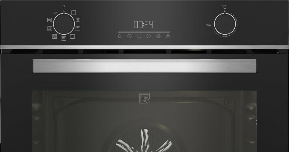 Beko BBIE13301XMP Forno elettrico pirolitico cm. 60 - vetro nero