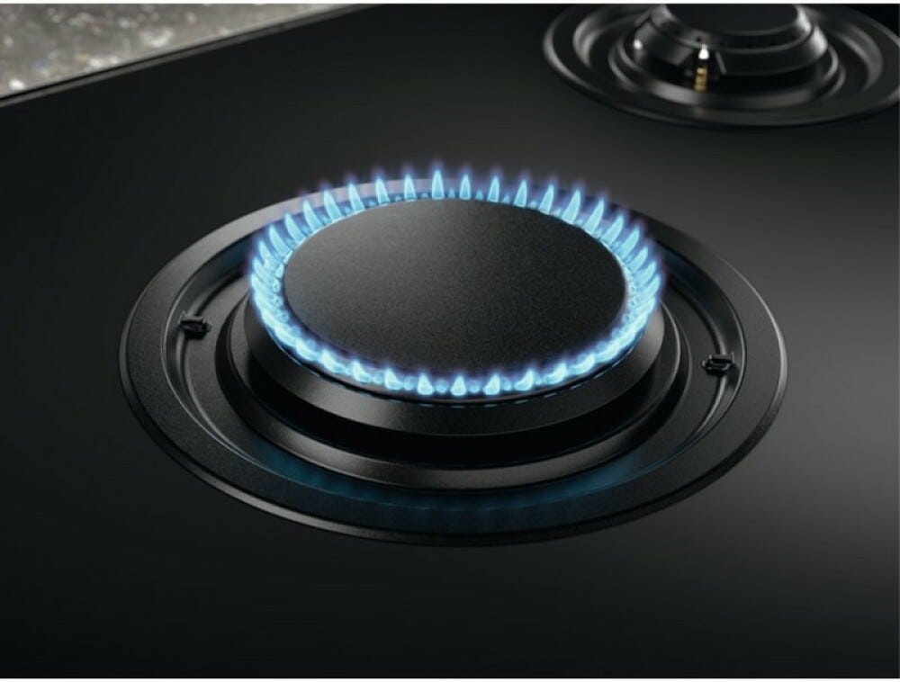 Electrolux KGV8473IK Serie 900 Piano cottura a gas cm. 80 - vetroceramica nero