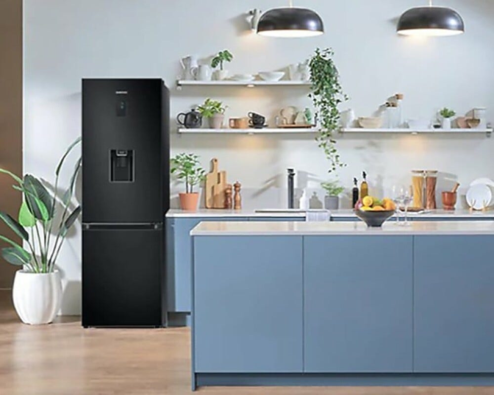 Samsung RB34C635EBNEF SpaceMax Frigorifero con congelatore a libera installazione cm. 60 h. 186 - lt. 341 - nero