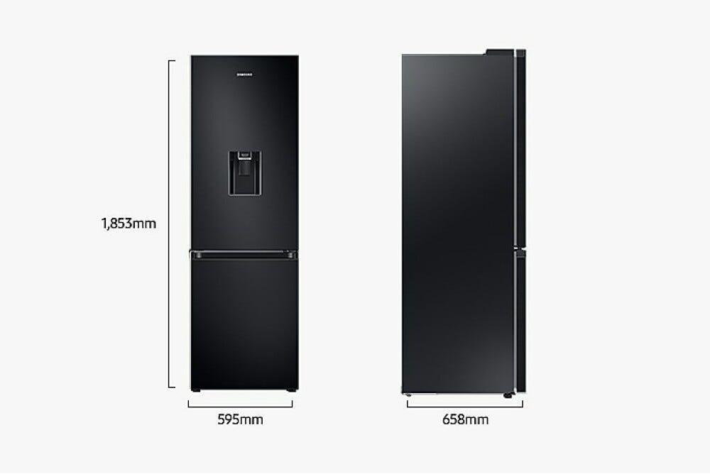 Samsung RB34C635EBNEF SpaceMax Frigorifero con congelatore a libera installazione cm. 60 h. 186 - lt. 341 - nero