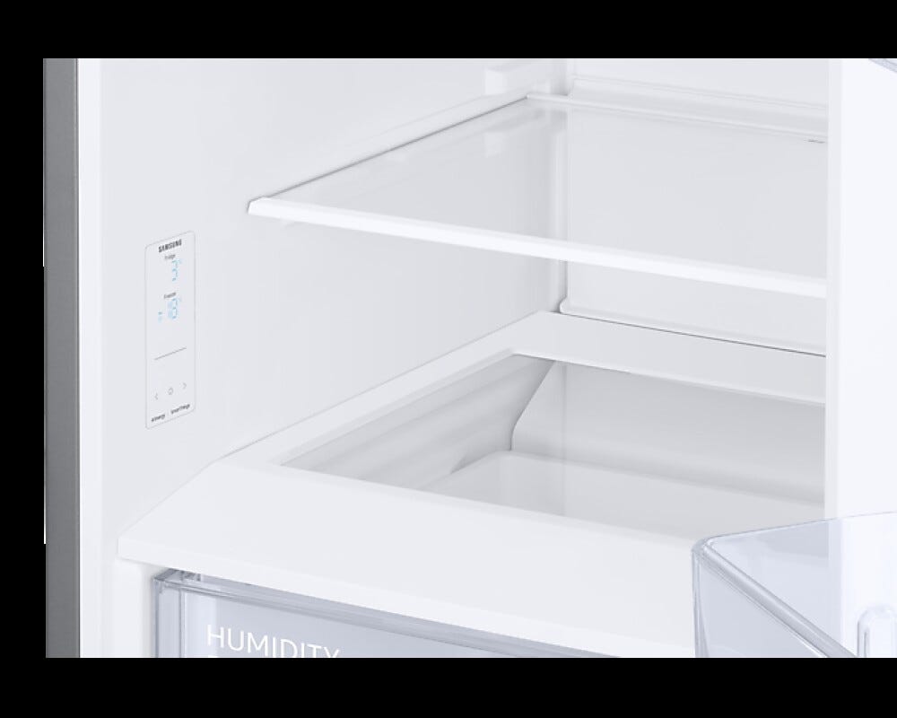 Samsung RB38C6B2E22EF Frigorifero con congelatore a libera installazione cm. 60 h. 203 - lt. 390 - vetro nero