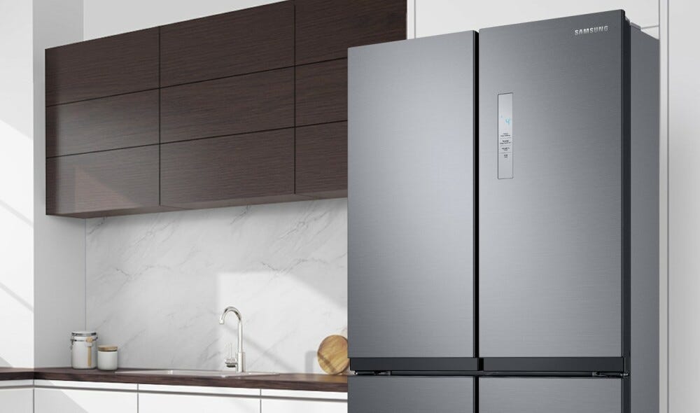 Samsung RF48A400EB4/EO Twin Cooling Plus Frigorifero con congelatore 4 porte - cm. 83 h 179 - lt. 488 - antracite