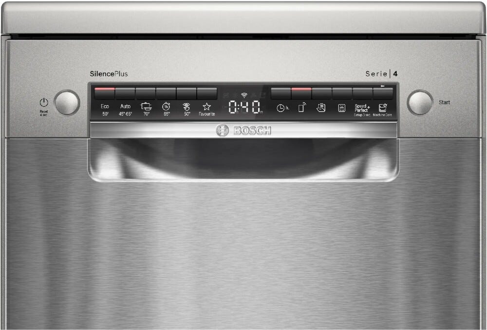 Bosch SPS4EKI24E Serie 4 Lavastoviglie a libera installazione cm. 45 - 10 coperti - inox