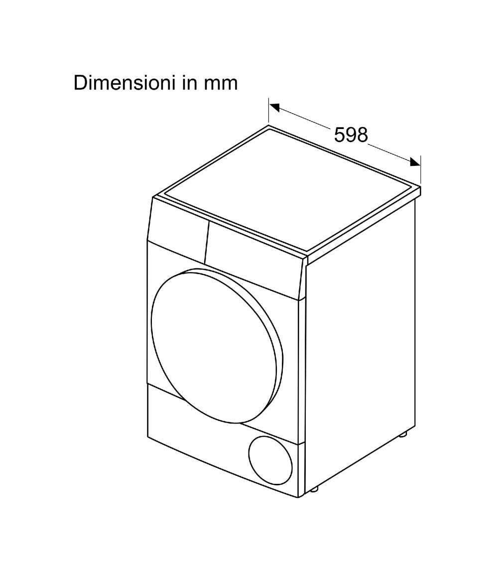 Bosch WQG245D0IT Serie 6 Asciugatrice cm. 60 - capacità 9 kg - bianco