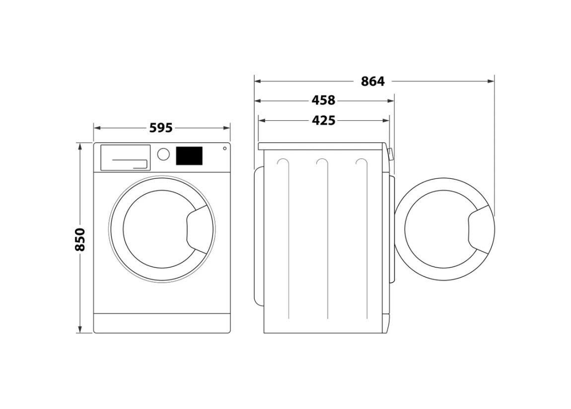Hotpoint Ariston RSSF 624 W IT N Lavatrice cm. 60 - capacità 6 kg - bianco