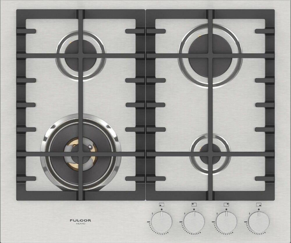 Fulgor FPH 604 G WK X Piano cottura a gas cm. 60 - inox