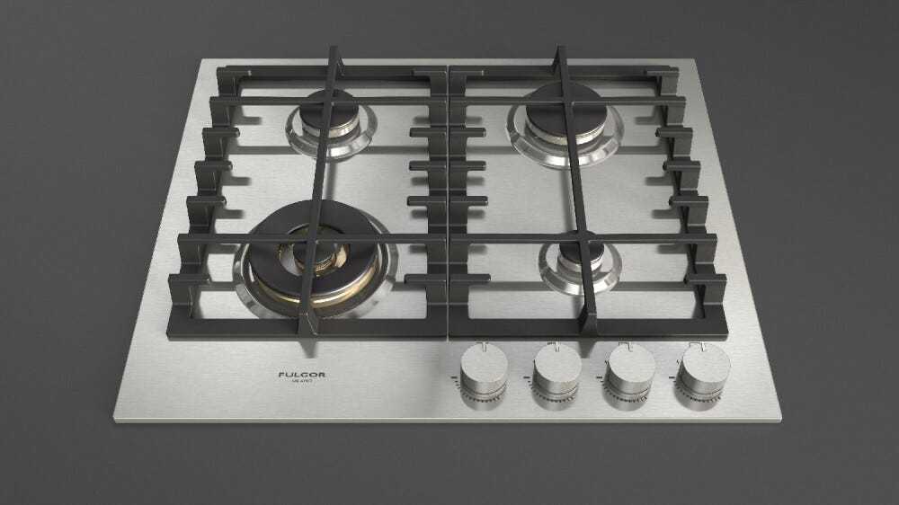 Fulgor FPH 604 G WK X Piano cottura a gas cm. 60 - inox