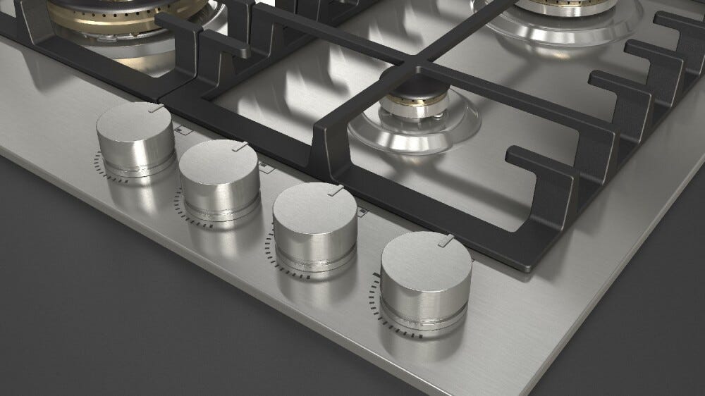 Fulgor FPH 604 G WK X Piano cottura a gas cm. 60 - inox