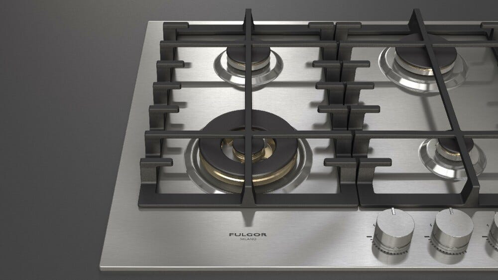 Fulgor FPH 604 G WK X Piano cottura a gas cm. 60 - inox