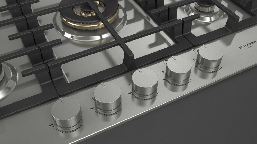 Fulgor FPH 7541 G WK X Piano cottura a gas cm. 76 - inox