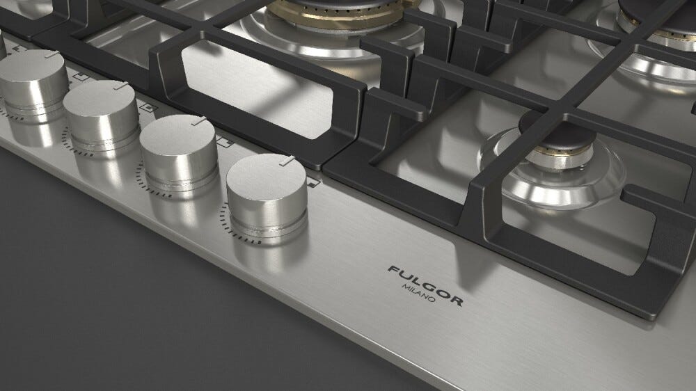 Fulgor FPH 7541 G WK X Piano cottura a gas cm. 76 - inox