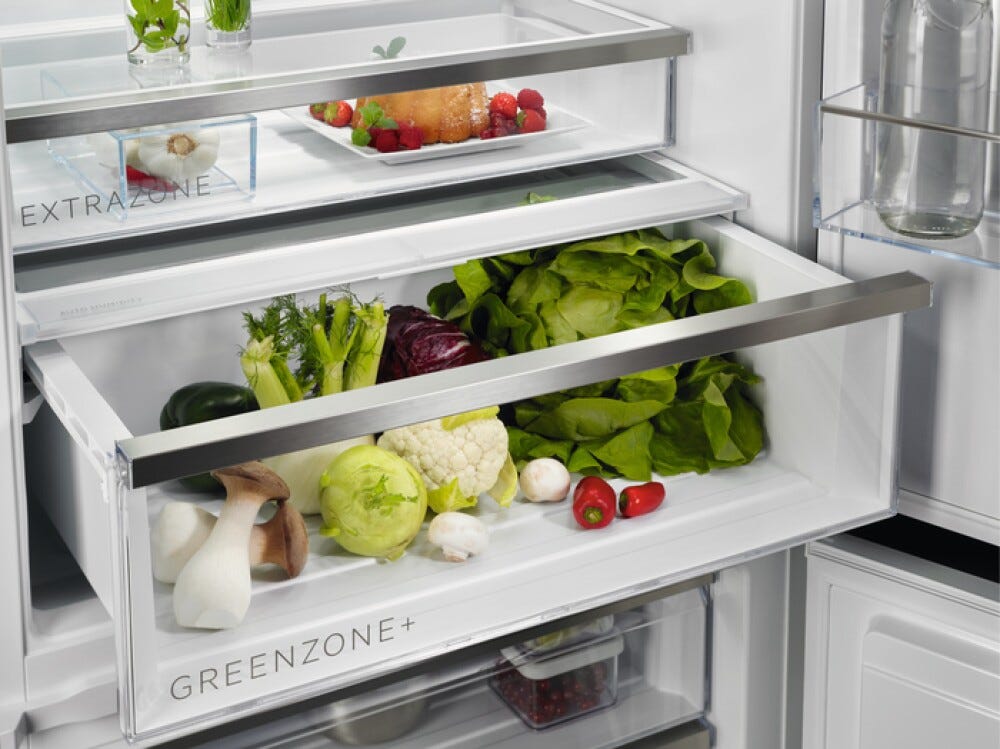 AEG NSC7P751ES 7000 Frigorifero con congelatore da incasso TwinTech Total No Frost, GreenZone+, 376 L, Classe E