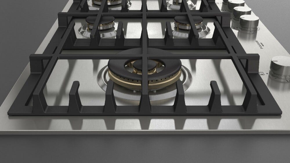 Fulgor FPH 755 G WK X Piano cottura a gas cm. 76 - inox
