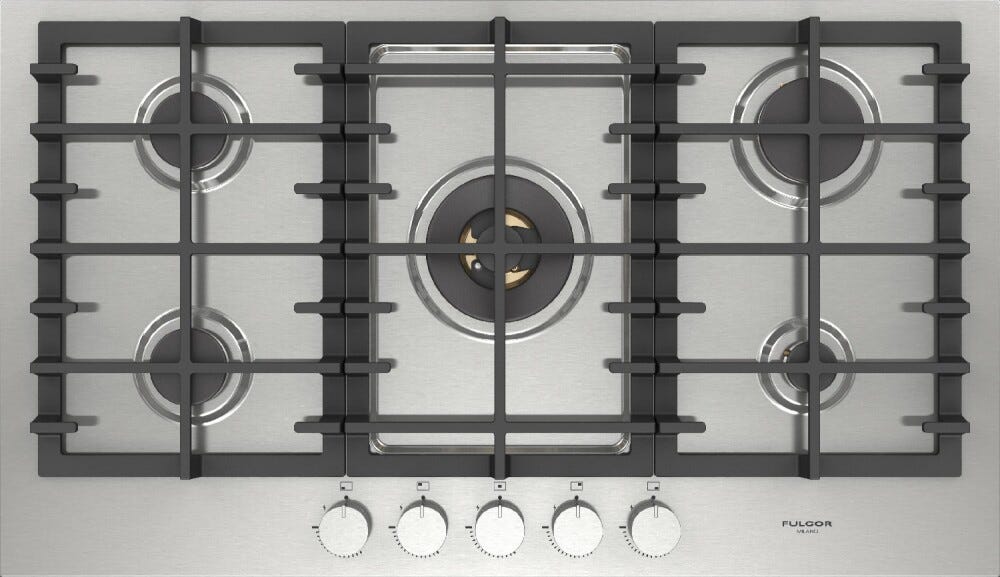 Fulgor FPH 9041 G WK X Piano cottura a gas cm. 90 - inox