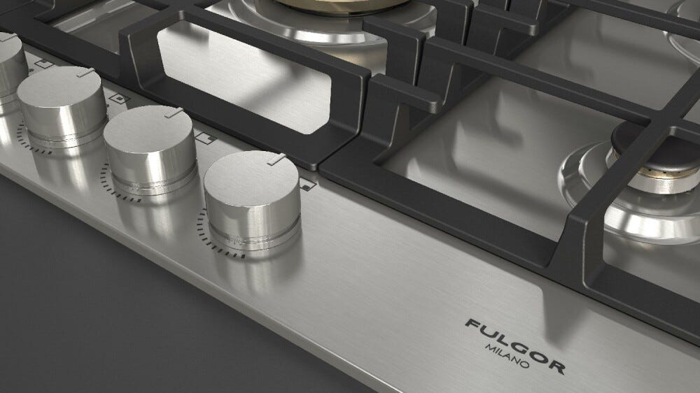 Fulgor FPH 9041 G WK X Piano cottura a gas cm. 90 - inox