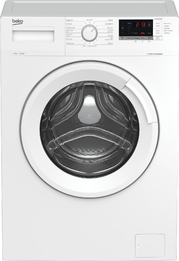 Beko WUX81282WI/IT Lavatrice 60 cm. - capacità 8 kg - bianco