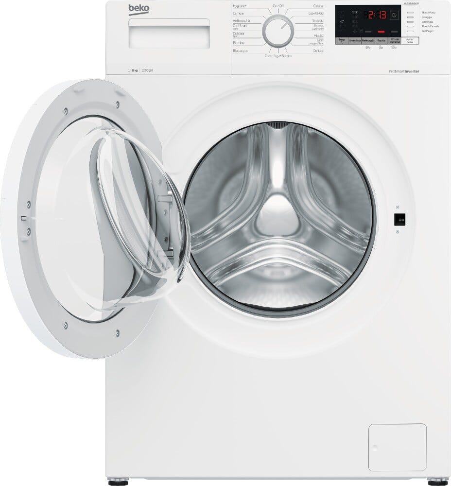 Beko WUX81282WI/IT Lavatrice 60 cm. - capacità 8 kg - bianco