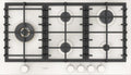 Fulgor FPH 905 G WK WHG Gas On Glass Piano cottura a gas cm. 90 - vetro bianco