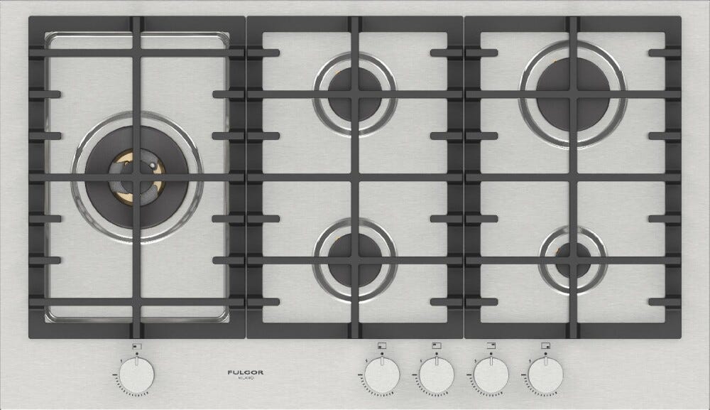 Fulgor FPH 905 G WK X Piano cottura a gas cm. 90 - inox